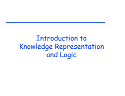 Introduction to Knowledge Representation and Logic
