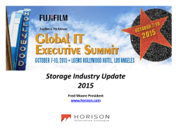 Storage Industry Update 2015