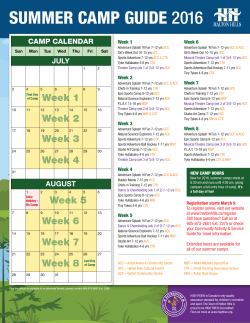 summer camp guide 2016 - the Town of Halton Hills
