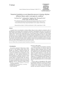 Numerical simulation on soot deposition process in laminar ethylene