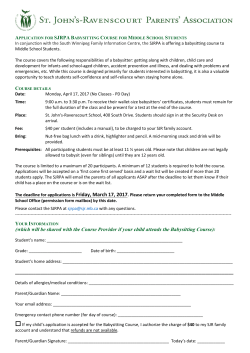 (which will be shared with the Course Provider if your child attends