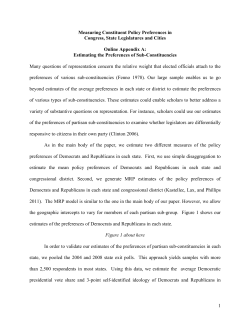 1 Measuring Constituent Policy Preferences in Congress, State