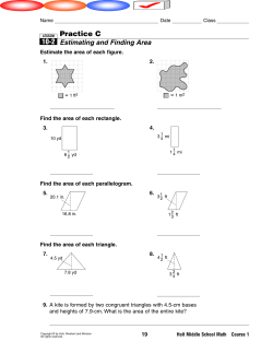 Estimating and Finding Area