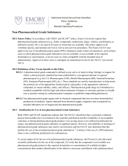 Non-Pharmaceutical Grade Substances