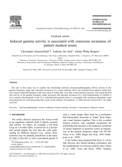 Induced gamma activity is associated with conscious awareness of