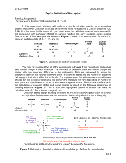 Exp 3 - Oxidation of Benzhydrol - Dr. B`s Organic Chemistry Courses