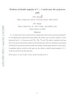 Evidence of double magicity of N= Z nuclei near the rp