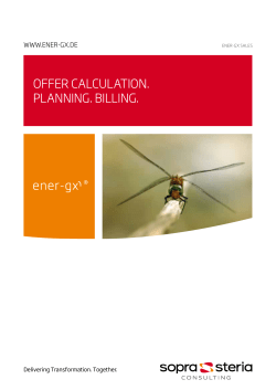 OFFER CALCULATION. PLANNING. BILLING. - GAS-X
