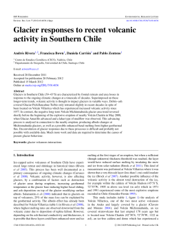 Glacier responses to recent volcanic activity in Southern Chile