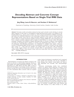 Decoding abstract and concrete concept representations based on