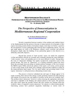 Mediterranean Regional Cooperation