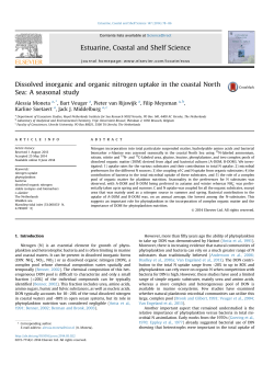 Dissolved inorganic and organic nitrogen uptake in the coastal