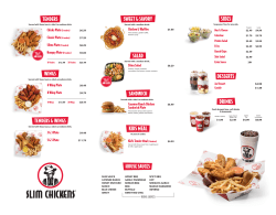 DESSERTS KIDS MEAL DRINKS SIDES