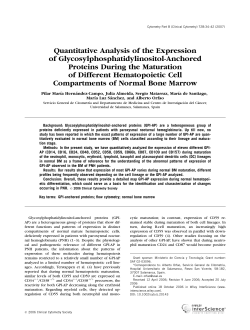 Quantitative analysis of the expression of
