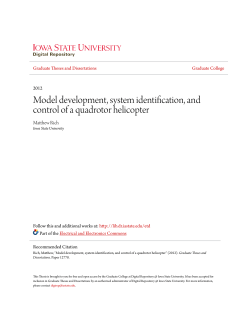 Model development, system identification, and control of a quadrotor