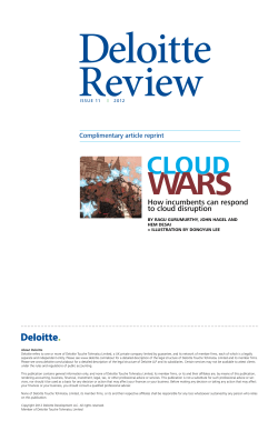 How incumbents can respond to cloud disruption