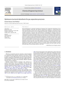Optimum structured adsorbents for gas separation