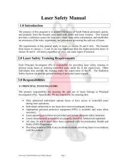 Laser Safety Manual