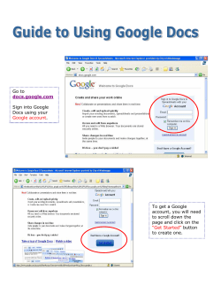 Go to docs.google.com Sign into Google Docs using your Google