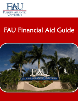 FAU Financial Aid Guide - Florida Atlantic University