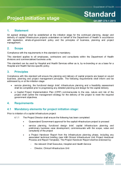 Project initiation stage