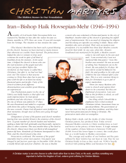 Iran&ndash;Bishop Haik Hovsepian