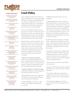 Crack Policy - Texas Lathing and Plastering