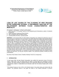 loss of life caused by the flooding of new orleans after hurricane