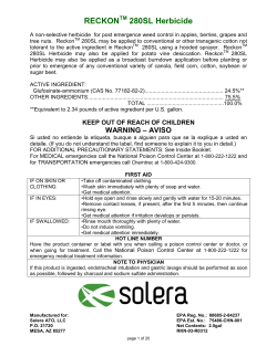 Reckon herbicide label