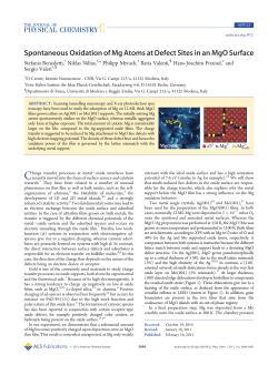 Spontaneous Oxidation of Mg Atoms at Defect Sites in an MgO Surface