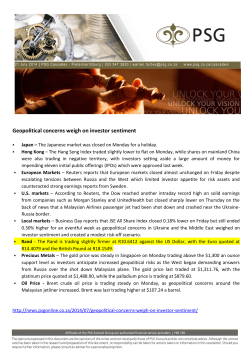 21 July 2014 - Model Portfolio 2nd Quarter Report