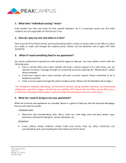 1. What does &ldquo;Individual Leasing&rdquo; mean? 2. How do I pay my rent