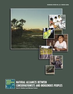 Natural alliances between conservationists and indigenous peoples