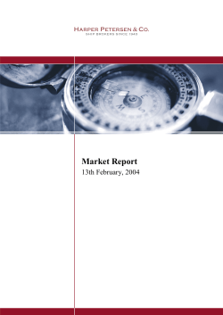 Market Report - Harper Petersen