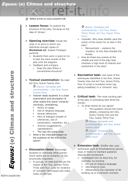 Equus: (e) Climax and Structure - Crossref