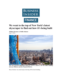 We went to the top of New York`s latest skyscraper to find out how it`s