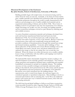 Historical Development of the Enclosure By