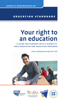 Education Standards Booklet