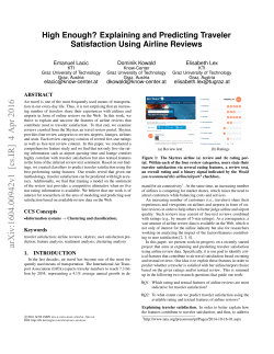 High Enough? Explaining and Predicting Traveler Satisfaction Using