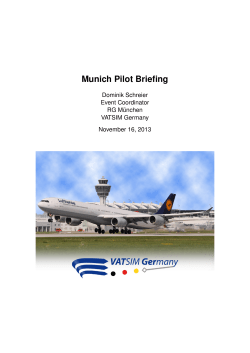 Munich Pilot Briefing