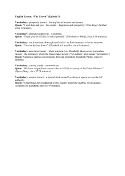 English Lesson: &ldquo;The Crown&rdquo; (Episode 3)