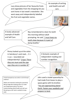 Lucy drew pictures of her favourite fruits and vegetables from the