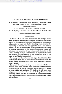 EXPERIMENTAL STUDIES ON RAPID BREATHING MULTipLE