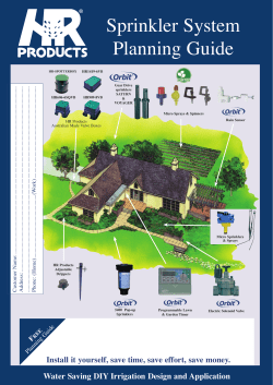 DIY sprinkler system planning guide