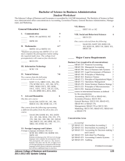 Bachelor of Science in Business Administration