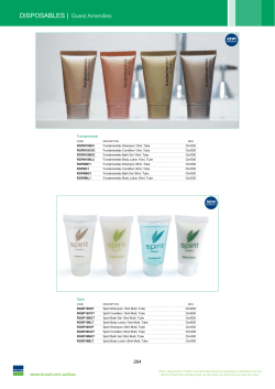 DISPOSABLES | Guest Amenities