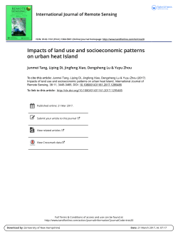 Impacts of land use and socioeconomic patterns on urban heat Island