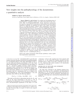 New insights into the pathophysiology of the dysnatremias: a