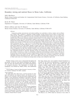 Boundary mixing and nutrient fluxes in Mono Lake, California