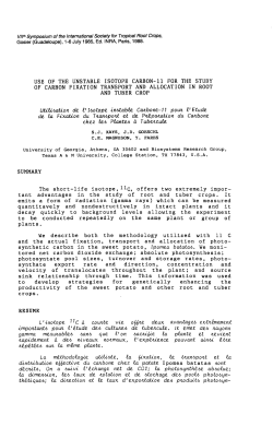 Use of the unstable isotope 11C for the study of carbon fixation